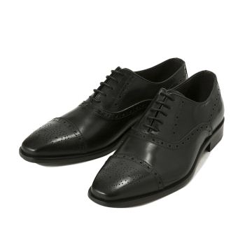 【G.C.MORELLI】 ジャンカルロモレリ ドレスシューズ SEMI BROGUE セミブローグ 913 NERO 45(28.5-29)