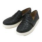 【GIANNI SIMONE】 ジャンニ・シモーネ WOVEN LOAFER ウーヴン ローファー 4772 VITELLO NERO 44(28)