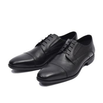 【HAWKINS】 ホーキンス 通気性ビジネスシューズ HP COOL5 S-TIP プレミアムクール ストレートチップ HB70056 NERO 9H(27.5)