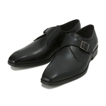 【STEFANO ROSSI】 ステファノロッシ ビジネスシューズ MONK STRAP モンクストラップ SR01409 NERO 44(28)