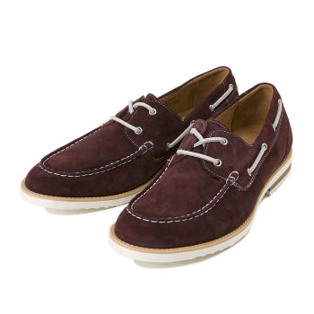 【HAWKINS】 ホーキンス ウォーキングシューズ TR DECK SHOE LT トラベラー デッキシューズ ライト HL10092 S/BURGUNDY 11(29)