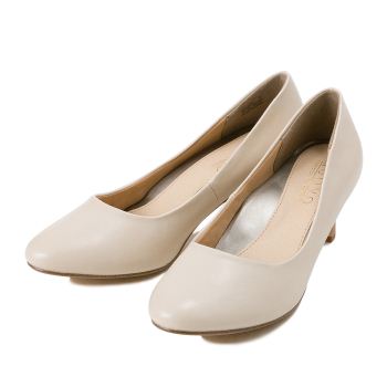 レディース 【NUOVO】 ヌオーヴォ フィットパンプス PR PLAIN 5 プレーントゥ NE40087 LT.BEIGE XXL(25.5)
