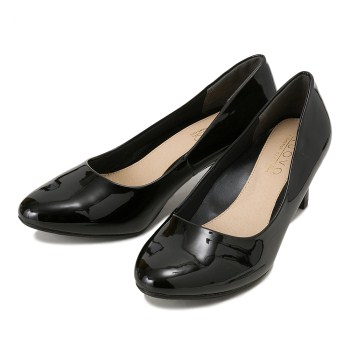 レディース 【NUOVO】 ヌオーヴォ フィットパンプス PR PLAIN 5 NE40087 E/BLACK XXL(25.5cm)