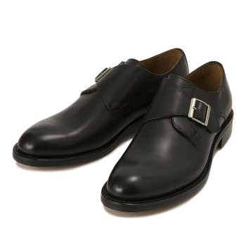 【HAWKINS】 ホーキンス ドレスシューズ LS2 MONK STRAP レザーソール モンクストラップ HB10012 NERO 10(28)