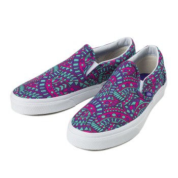 【VANS】 ヴァンズ CLASSIC SLIP-ON クラシックスリッポン VN0003Z4IG4 16FA (LIB)SUCH/T.WH 6H(24.5)
