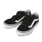 キッズ 【VANS】 ヴァンズ OLD SKOOL V オールドスクール V VN000VHE6BT BK/T.WHITE 18cm(13)