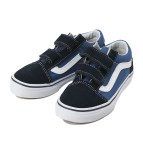 キッズ 【VANS】 ヴァンズ OLD SKOOL V オールドスクール V VN000VHENWD NAVY/TRUE WHITE 18cm(13)