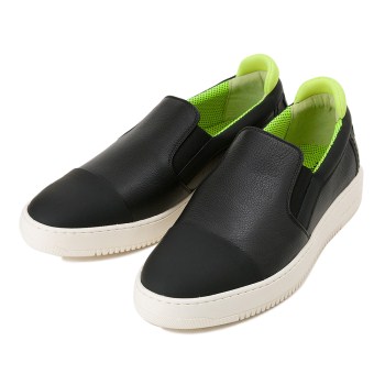 【AMBITIOUS】 アンピシャス ストレートチップ スリッポン S-TIP SLIP-ON LT AM00010 NERO 44(28)