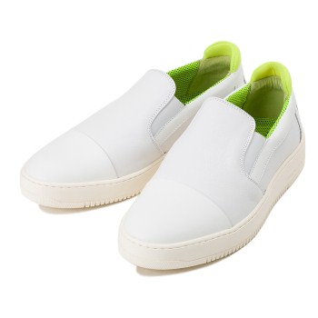 【AMBITIOUS】 アンピシャス ストレートチップ スリッポン S-TIP SLIP-ON LT AM00010 BIANCO 44(28)