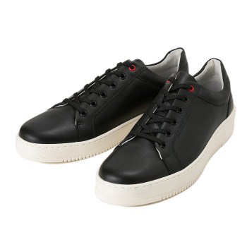 【stefanorossi】 ステファノロッシ LACE UP SNEAKER レースアップスニーカー SR03703A NERO 44(28cm)
