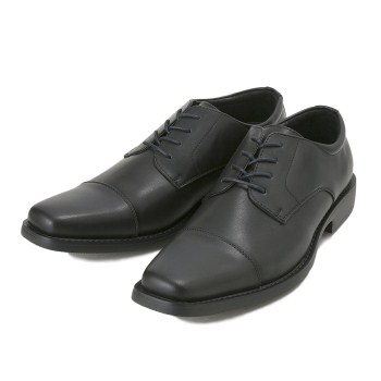 【STEFANO ROSSI】 ステファノロッシ ビジネスシューズ ストレートチップ S-TIP SR09005 BLACK 26.5