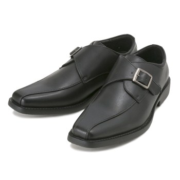 【STEFANO ROSSI】 ステファノロッシ ビジネスシューズ スワール モンクストラップ SWIRL MONK SR09007 BLACK 28