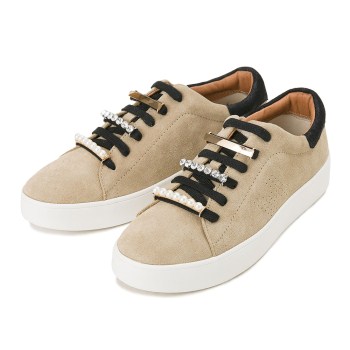 レディース 【HAWKINS】 ホーキンス ローカットスニーカー AVRIL I/H1 HW20103 S/BEIGE 6H(23.5)