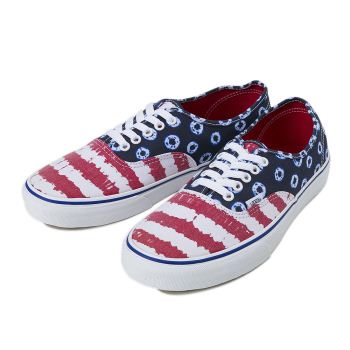 【VANS】 ヴァンズ AUTHENTIC オーセンティック VN0003B9IDP 16SM (DD&STP)BLU/RD 10(28)