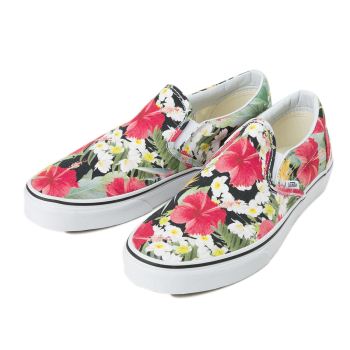【VANS】 ヴァンズ CLASSIC SLIP-ON クラシックスリッポン VN0003Z4ID6 16SM (D.ALOH)BK/T.WH 5H(23.5)