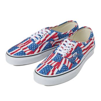【VANS】 ヴァンズ AUTHENTIC オーセンティック VN0004MKIE7 16SM (F.FLAG)RD/T.WH 10H(28.5)