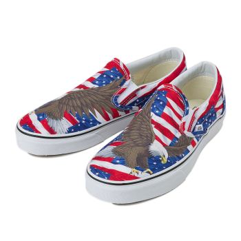【VANS】 ヴァンズ CLASSIC SLIP-ON クラシックスリッポン VN0003Z4IE5 16SM (F.BIRD)BK/T.WH 10H(28.5)