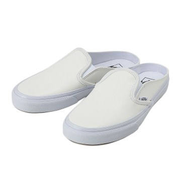 【VANS】 ヴァンズ CLASSIC SLIP-ON MULE クラシックスリッポン ミュール VN0004KTIFO 16SP (LEA)WH/T.WH 4H(22.5)