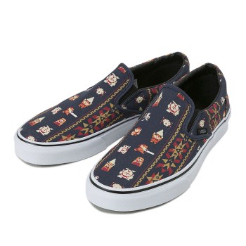 [ NINTENDO COLLECTION ] 【VANS】 ヴァンズ CLASSIC SLIP-ON クラシックスリッポン VN0004MPJRE 16SM (NIN)ZELDA/P.NT 8H(26.5)