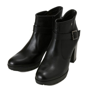 レディース 【NUOVO】 ヌオーヴォ ベルテッドブーツ BELTED HEEL 9067 NERO 39(24.5)