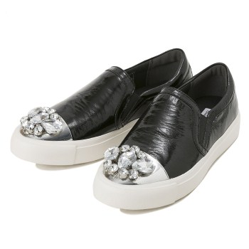 レディース 【HAWKINS】 ホーキンス スリッポン KATE I/H1.5 HW20109 E/NERO 8(25)