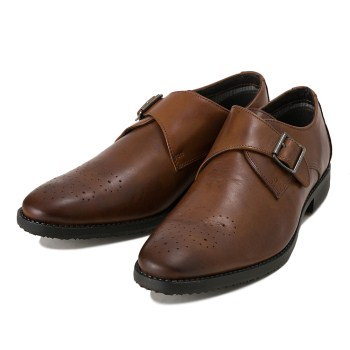 【stefanorossi】 ステファノロッシ LN MONK STRAP N モンクストラップ SR01138N CUOIO 45(28.5-29)