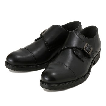 【stefanorossi】 ステファノロッシ R MONK STRAP N モンクストラップ SR01143N NERO 45(28.5-29cm)