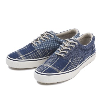 【SPERRY TOP-SIDER】 スペリートップサイダー STRIPER LL CVO INDIGO ストライパーLL キャンバスオックスフォード インディゴ STS14178 NAVY PATCHWORK 11(29)