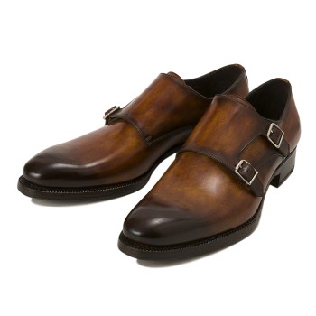 【HARRIS】 ハリス ドレスシューズ W-MONK ダブルモンクストラップ 9526 NOVI MIELE SF 1029 43(27.5)