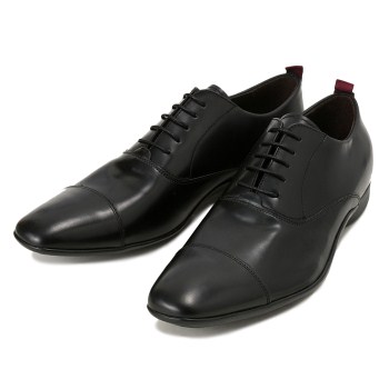 【POLSA】 ポルサ ビジネスシューズ S-TIP ストレートチップ 705763 NERO 45(28.5-29)