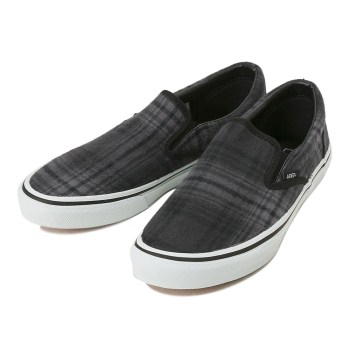 【VANS】 ヴァンズ SLIP ON スリッポン V98SHAGGY CHK 16FA BLACK 11(29)