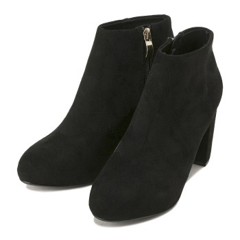 レディース 【NUOVO】 ヌオーヴォ カジュアルブーツ TIERED HEEL 8 NE80141 S/BLACK XL(24.5-25cm)