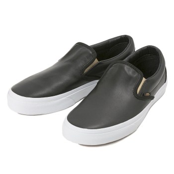 【VANS】 ヴァンズ CLASSIC SLIP-ON クラシックスリッポン VN0004MPJRB 16FA (MET GORE)BK/GD 4H(22.5)