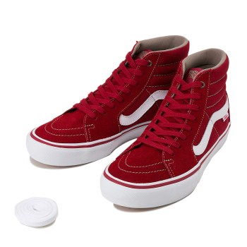 【VANS】 ヴァンズ SK8-HI PRO スケートハイ プロ VN000VHGJZB 16FA RD DAHLIA/WHITE 11(29)