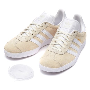 【ADIDAS】 アディダスオリジナルス GAZELLE ガゼル BB5475 16FA OFF WHT/WHT/GLD 25