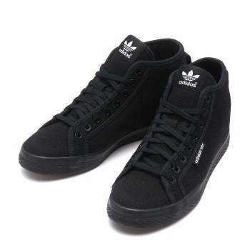 レディース【ADIDAS】アディダス HONEY MID UP AC アディハニーミッドアップ BB5893 16FA BLK/BLK/BLK 24.5