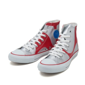 【CONVERSE】 コンバース ALL STAR ULTRAMAN R HI オールスター ウルトラマン R ハイ 32960377 SILVER/RED 9(27.5cm)