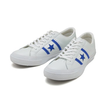 【CONVERSE】 コンバース STAR & BARS LEATHER スター＆バーズ レザー 32340326 WHITE/BLUE 10H(29cm)