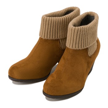 レディース 【NUOVO】 ヌオーヴォ リブブーツ SIDE RIB 5.5 NC80098 S/CAMEL XL(24.5-25cm)
