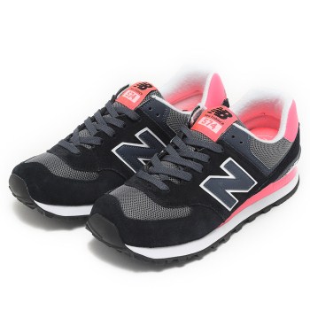 レディース 【NEW BALANCE】 ニューバランス WL574CPL 16FW BLACK/PINK(CPL) 25