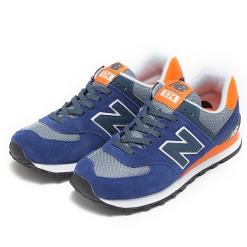 レディース 【NEW BALANCE】 ニューバランス WL574CPM 16FW NAVY/OR(CPM) 25
