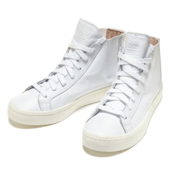 レディース 【ADIDAS】 アディダスオリジナルス COURTVANTAGE SLIP MID W コートバンテージ スリップ ミッド W S79957 16FA WHT/WHT/OFF WHT 25