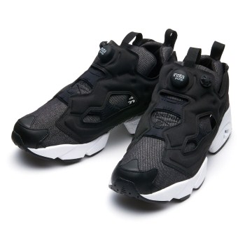 【REEBOK】 リーボッククラシック INSTAPUMP FURY DENIM インスタポンプフューリー デニム BD5608 16FA ABC-MART限定 BLK/WHT/BROWN 23