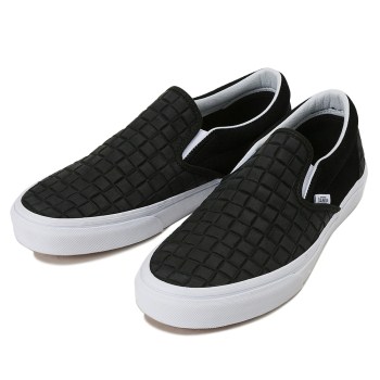 【VANS】 ヴァンズ CLASSIC SLIP-ON クラシックスリッポン VN0004MPJRK 16FA (SUE CHK)BLACK 8H(26.5)