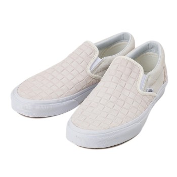 【VANS】 ヴァンズ CLASSIC SLIP-ON クラシックスリッポン VN0004MPJRL 16FA (SUE CHK)BLANC 10(28)