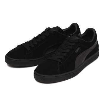 【PUMA】 プーマ SUEDE CLASSIC+ LFS スウェードクラシック+ レザーフォームストライプ 356328 01BLACK-BLACK-B 29