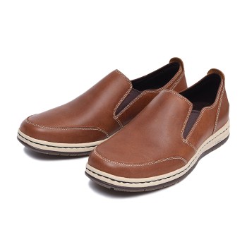 【ROCKPORT】ロックポート レザーカジュアルシューズ WEEKEND RETREAT ウィークエンド リトリート スリッポン V82453 PT SLIP ON TAN 10(28)
