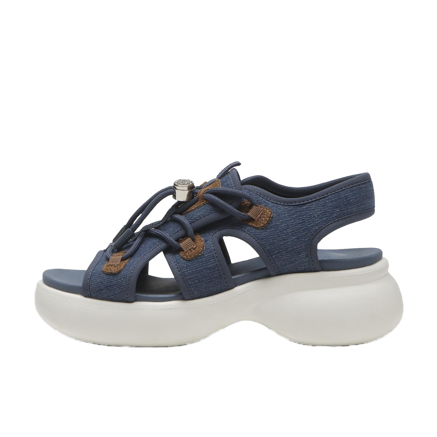 ���f�B�[�X �yABC SELECT�z �G�[�r�[�V�[�Z���N�g CL VL CODE SANDAL 6 �{�����[���R�[�h�T���_�� 6 W2067 DENIM