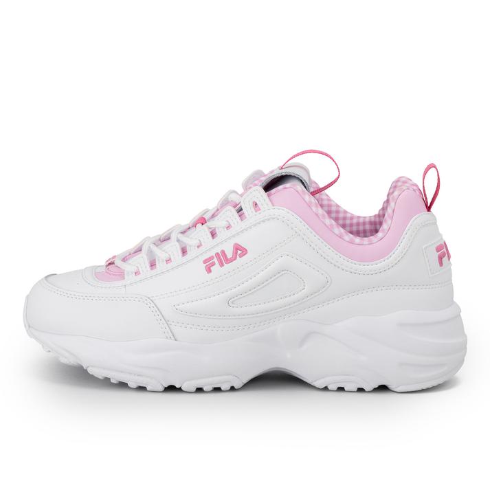 �yFILA�z �t�B�� DISTRACER CHECK �f�B�X�g���[�T�[�`�F�b�N FU0106501100 ABC-MART���� *White/Pink