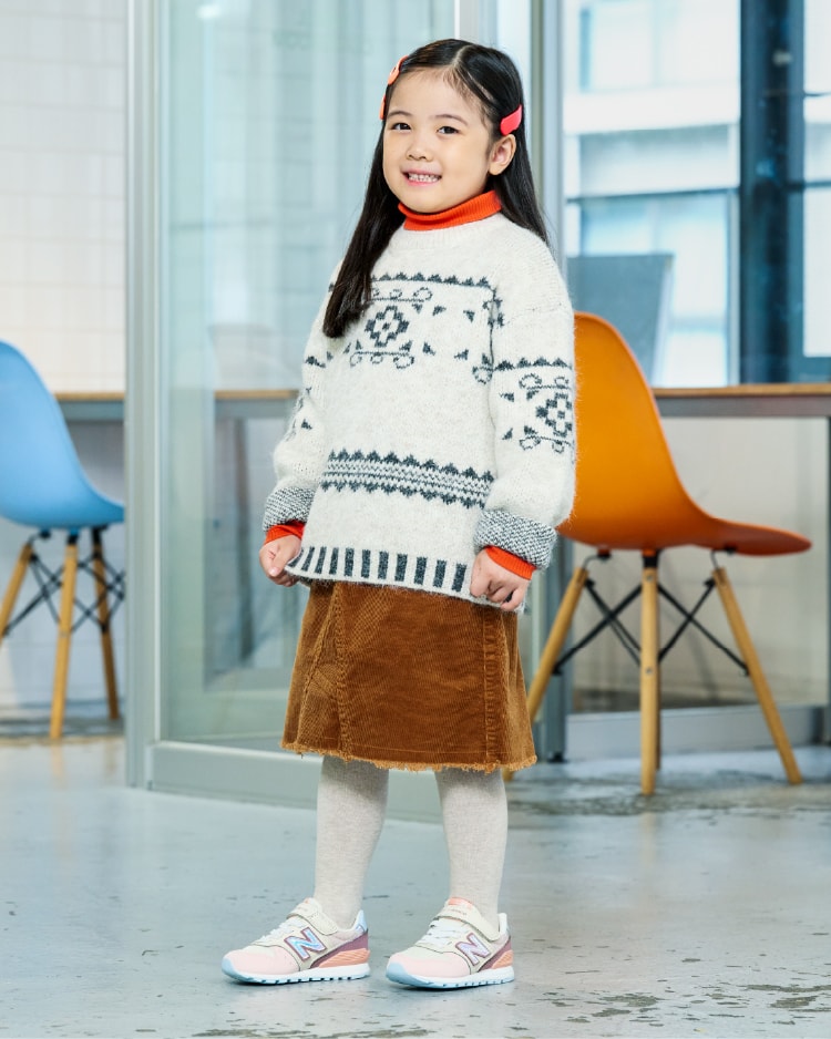 2026FW NB996KIDS �J���t�������𑫌�����b�L�b�Y �R�[�f�B�l�[�g
